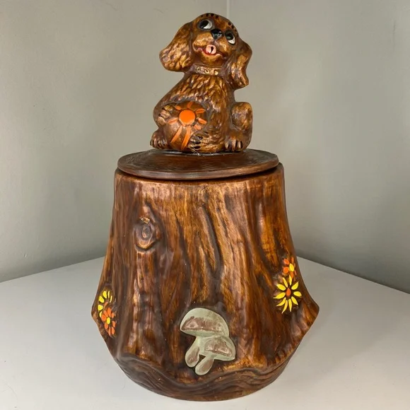 Vintage dog cookie hot sale jar